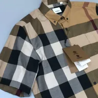 Cheap Burberry Shirts Short Sleeved For Men #1432662 Replica Wholesale [$56.00 USD] [ITEM#1432662] on Replica Burberry Shirts