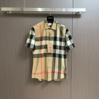 Cheap Burberry Shirts Short Sleeved For Men #1432664 Replica Wholesale [$56.00 USD] [ITEM#1432664] on Replica Burberry Shirts