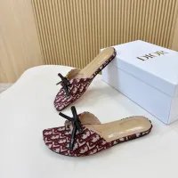 Cheap Christian Dior Slippers For Women #1432665 Replica Wholesale [$82.00 USD] [ITEM#1432665] on Replica Christian Dior Slippers
