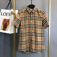 Cheap Burberry Shirts Short Sleeved For Men #1432666 Replica Wholesale [$56.00 USD] [ITEM#1432666] on Replica Burberry Shirts