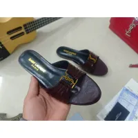 Cheap Yves Saint Laurent YSL Slippers For Women #1432795 Replica Wholesale [$98.00 USD] [ITEM#1432795] on Replica Yves Saint Laurent YSL Slippers