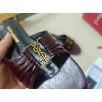 Cheap Yves Saint Laurent YSL Slippers For Women #1432795 Replica Wholesale [$98.00 USD] [ITEM#1432795] on Replica Yves Saint Laurent YSL Slippers