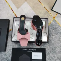 Cheap Yves Saint Laurent YSL Slippers For Women #1432802 Replica Wholesale [$112.00 USD] [ITEM#1432802] on Replica Yves Saint Laurent YSL Slippers