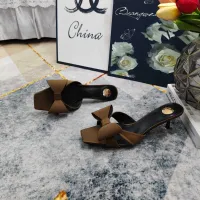 Cheap Yves Saint Laurent YSL Slippers For Women #1432805 Replica Wholesale [$112.00 USD] [ITEM#1432805] on Replica Yves Saint Laurent YSL Slippers